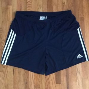 Adidas ClimaCool athletic shorts. 15 inch. Drawstring waist.